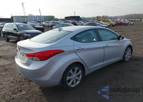 2013 Hyundai Elantra Limited z USA, uszkodzony, nr VIN 5NPDH4AE1DH399795